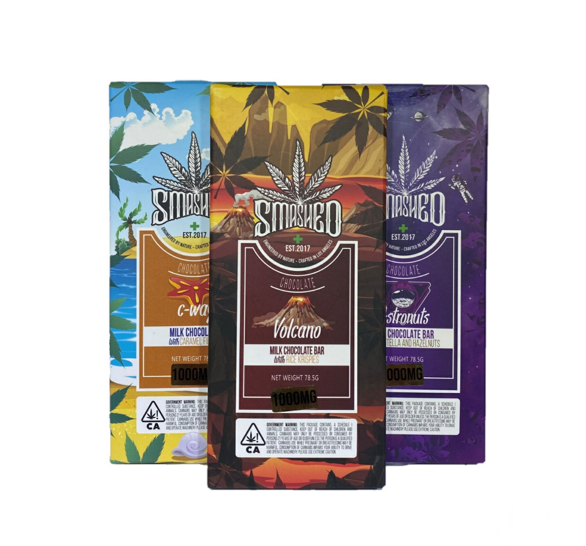 Smashed 1000mg Chocolate Bar