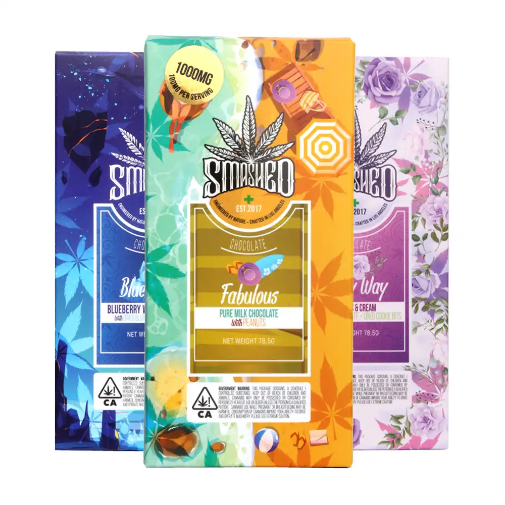 Smashed THC Chocolate Bars 1000mg